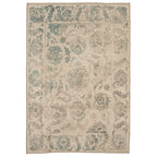 Soft Washable Floral Teal Rug - Philipa