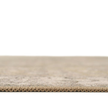 Soft Washable Green Floral Runner - Seraphina