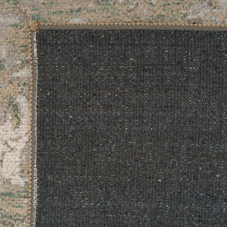 Soft Washable Green Floral Rug - Seraphina