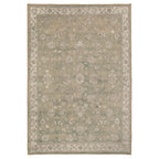 Soft Washable Green Floral Rug - Seraphina