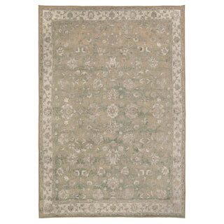 Soft Washable Green Floral Rug - Seraphina