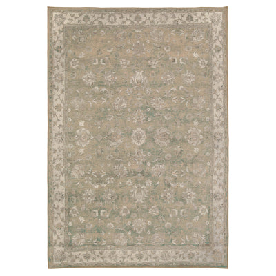 Soft Washable Green Floral Rug - Seraphina