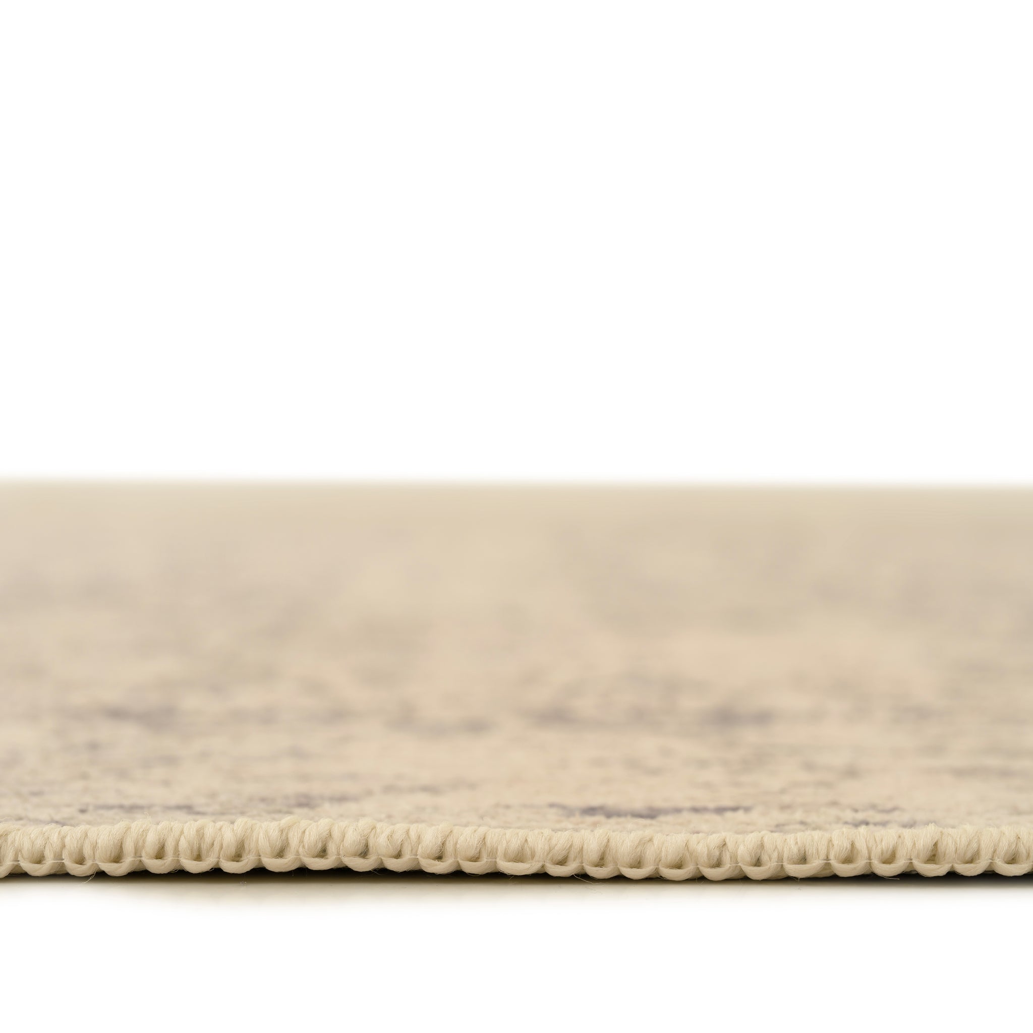 Soft Washable Ornate Cream Rug - Simone