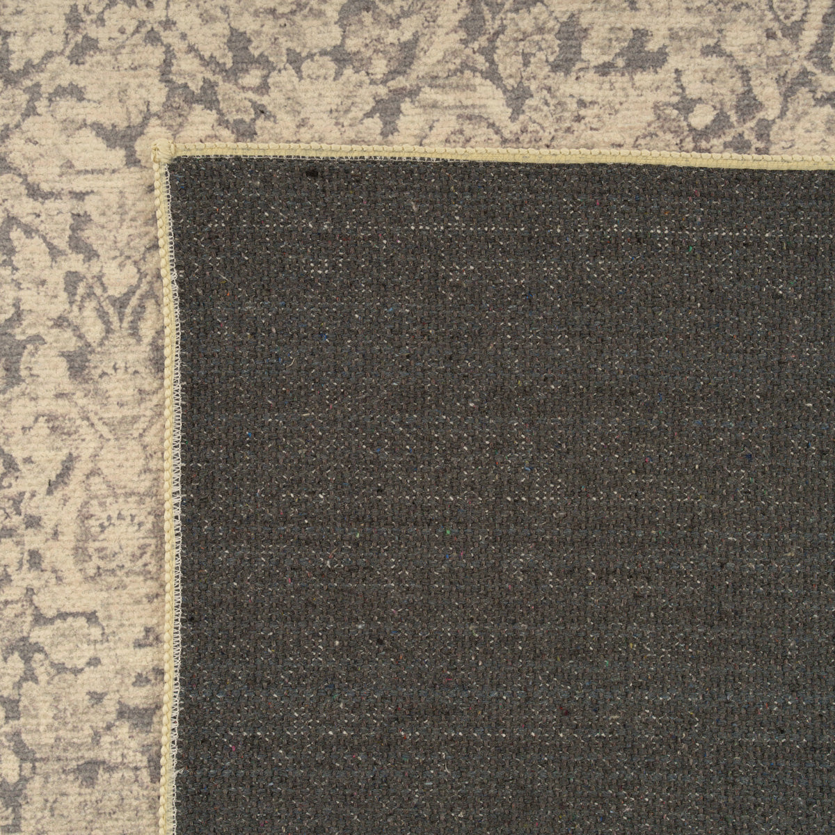 Soft Washable Ornate Cream Runner - Simone