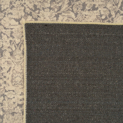 Soft Washable Ornate Cream Runner - Simone