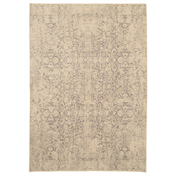 Soft Washable Ornate Cream Rug - Simone