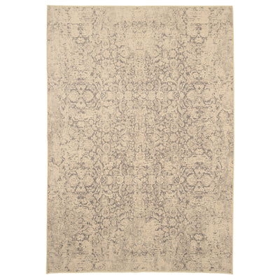 Soft Washable Ornate Cream Rug - Simone