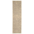 Soft Washable Ornate Cream Runner - Simone