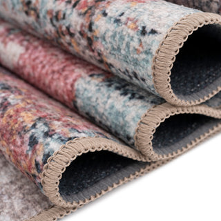 Soft Washable Multicolour Blush Rug - Rosa