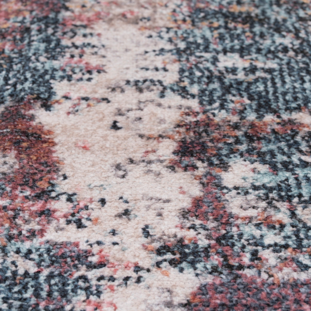 Soft Washable Multicolour Blush Rug - Rosa