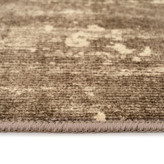 Soft Washable Mossy Brown Beige Rug - Ryn