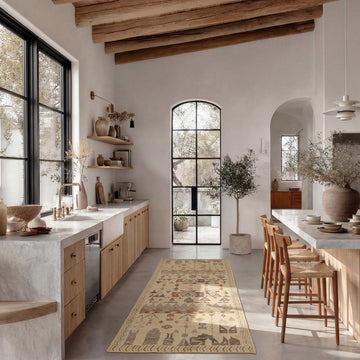 Soft Washable Multi Aztec Runner - Azra