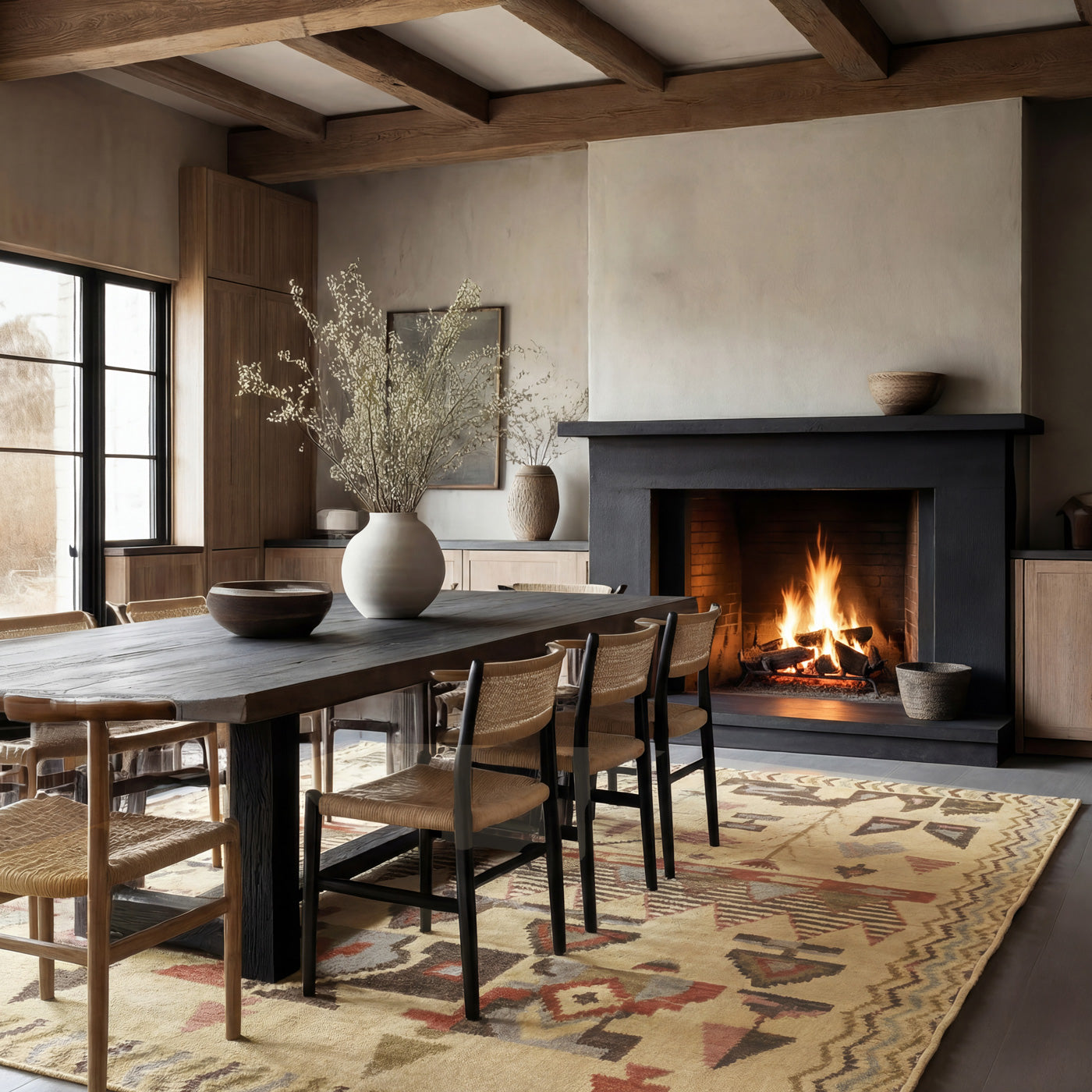 Soft Washable Multi Aztec Rug - Azra