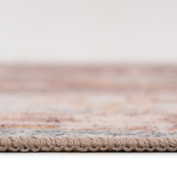 Soft Washable Brown Aztec Runner - Sybil