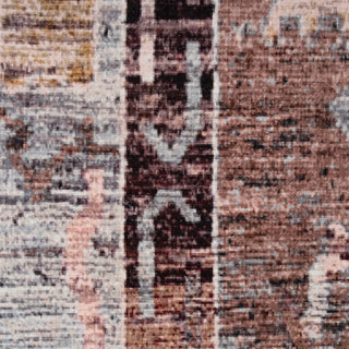 Soft Washable Brown Aztec Rug - Sybil