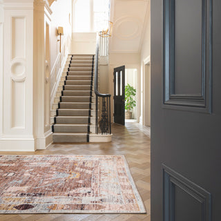 Soft Washable Brown Aztec Rug - Sybil