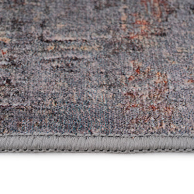 Soft Washable Abstract Grey Indoor Mat - Tara