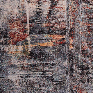 Soft Washable Abstract Grey Rug - Tara