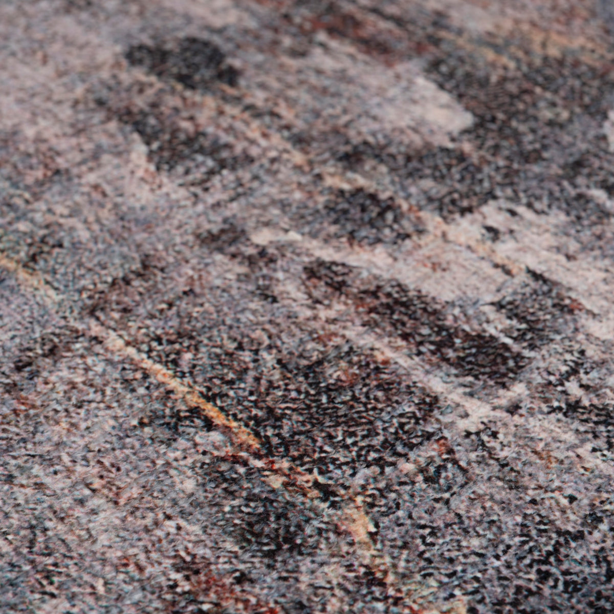 Soft Washable Abstract Grey Runner - Tara