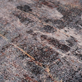 Soft Washable Abstract Grey Runner - Tara