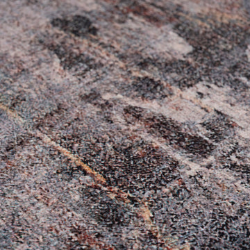 Soft Washable Stormy Grey Runner - Tara