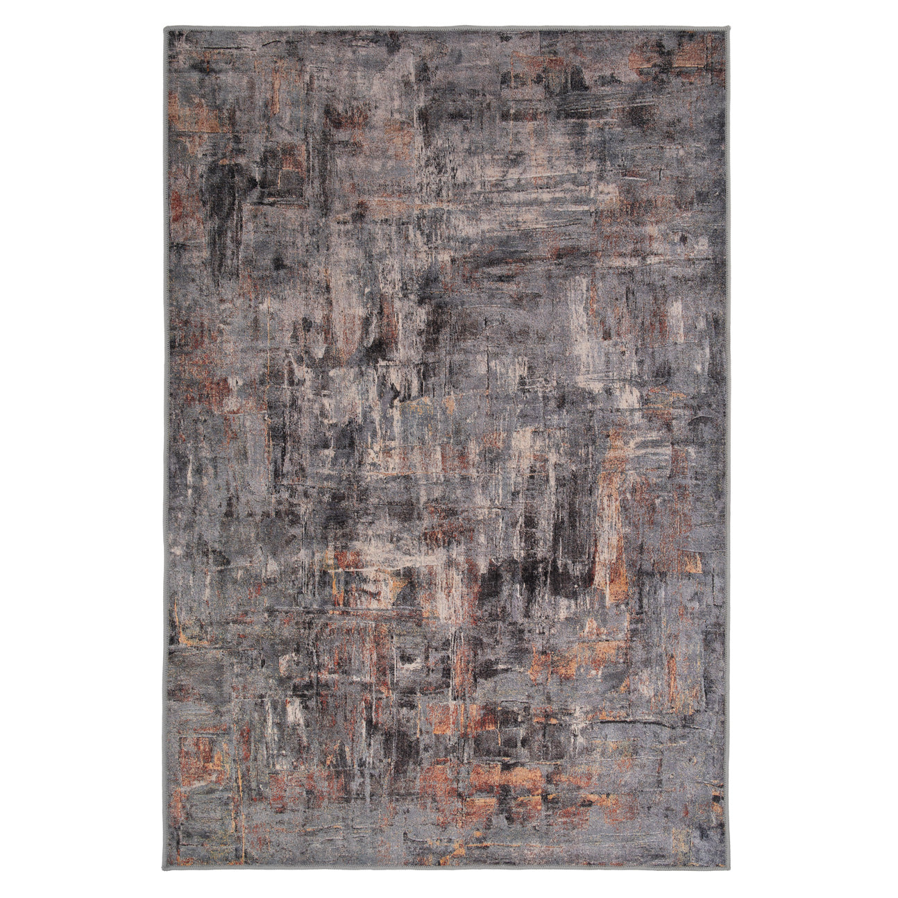 Soft Washable Stormy Grey Rug - Tara