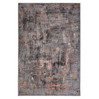 Soft Washable Abstract Grey Rug - Tara