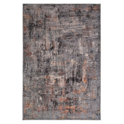 Soft Washable Abstract Grey Rug - Tara