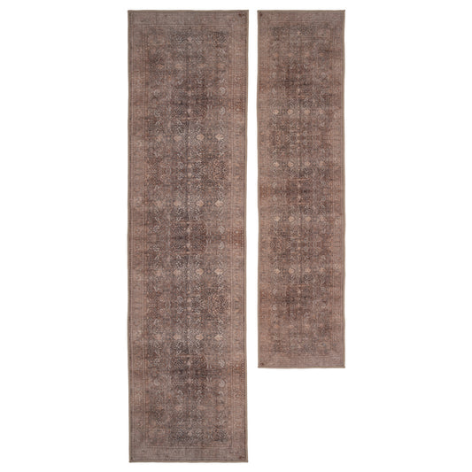 Soft Washable Heritage Brown Runner - Winnie