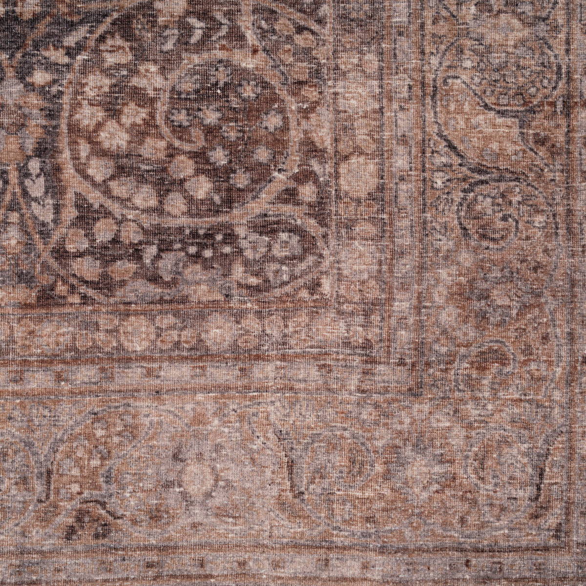 Soft Washable Heritage Brown Runner - Winnie