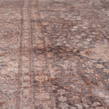 Soft Washable Heritage Brown Runner - Winnie