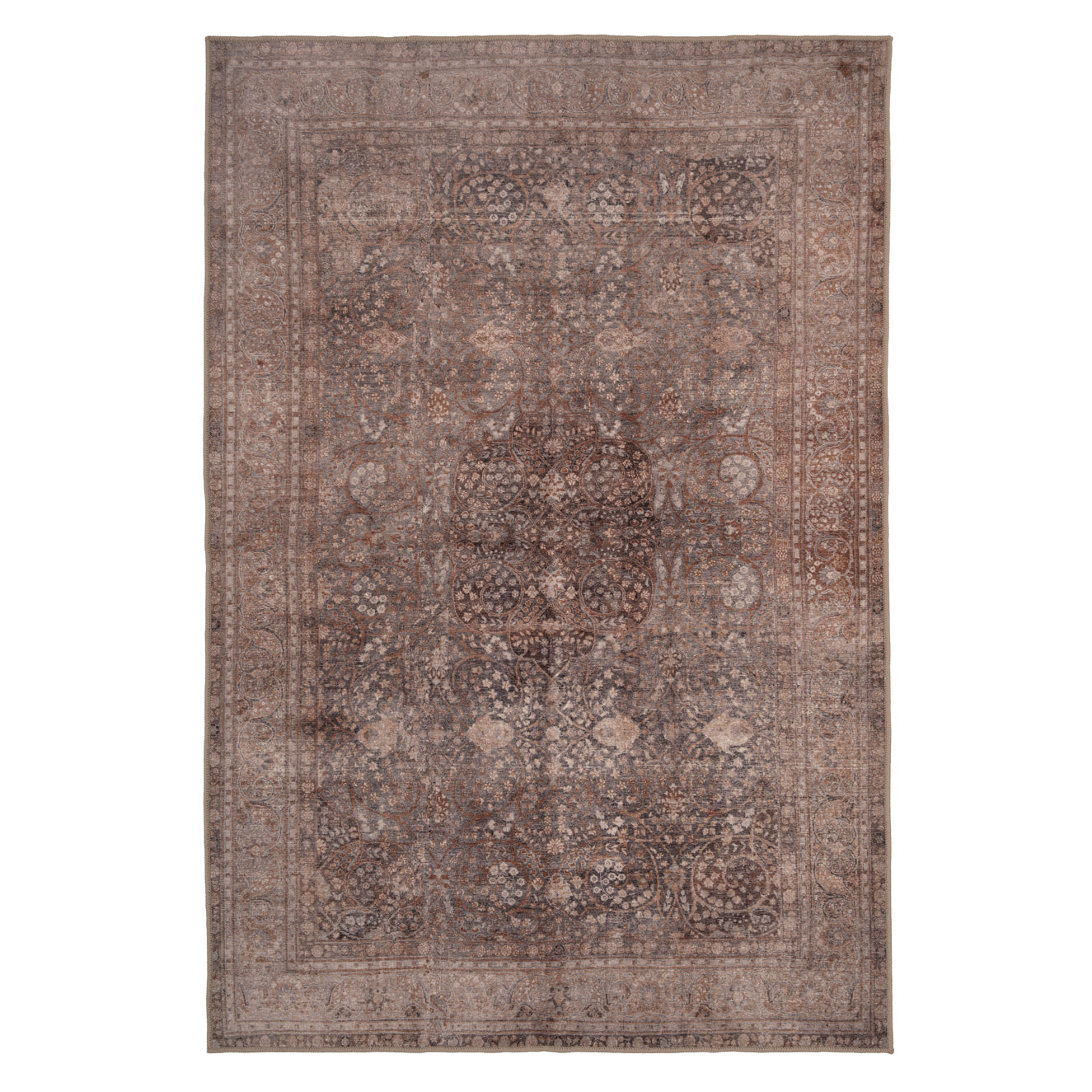 Soft Washable Heritage Brown Rug - Winnie – Kukoon Rugs Online