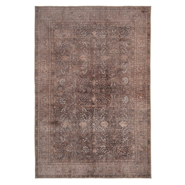 Soft Washable Heritage Brown Rug - Winnie