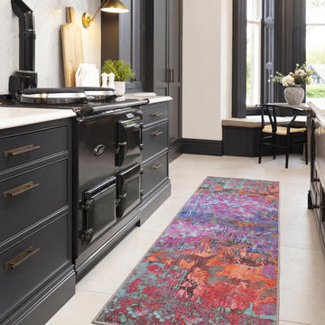 Soft Washable Multicolour Runner - Blazing