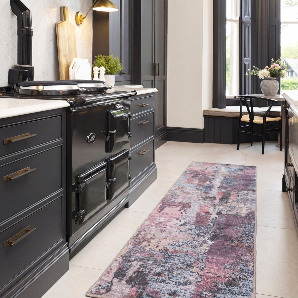 Soft Washable Multicolour Blush Rug - Rosa