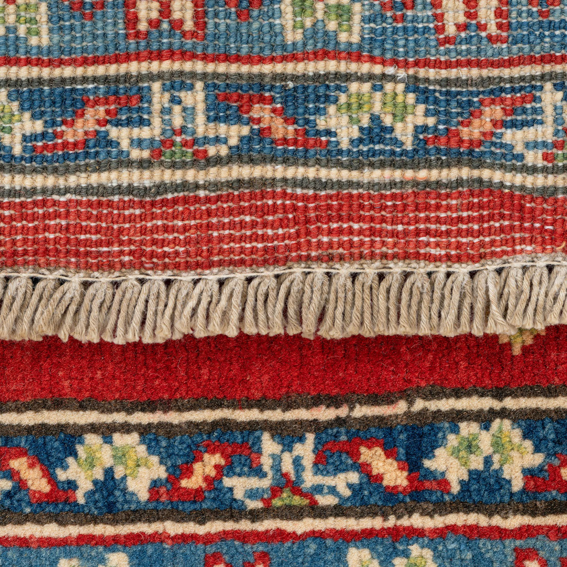Hand Knotted Red Oriental Kazak Rug
