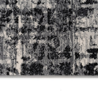 Abstract Black Grey Stair Carpet Runner - Cut to Measure