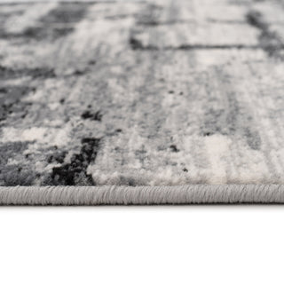 Abstract Black Grey Stair Carpet Runner - Cut to Measure