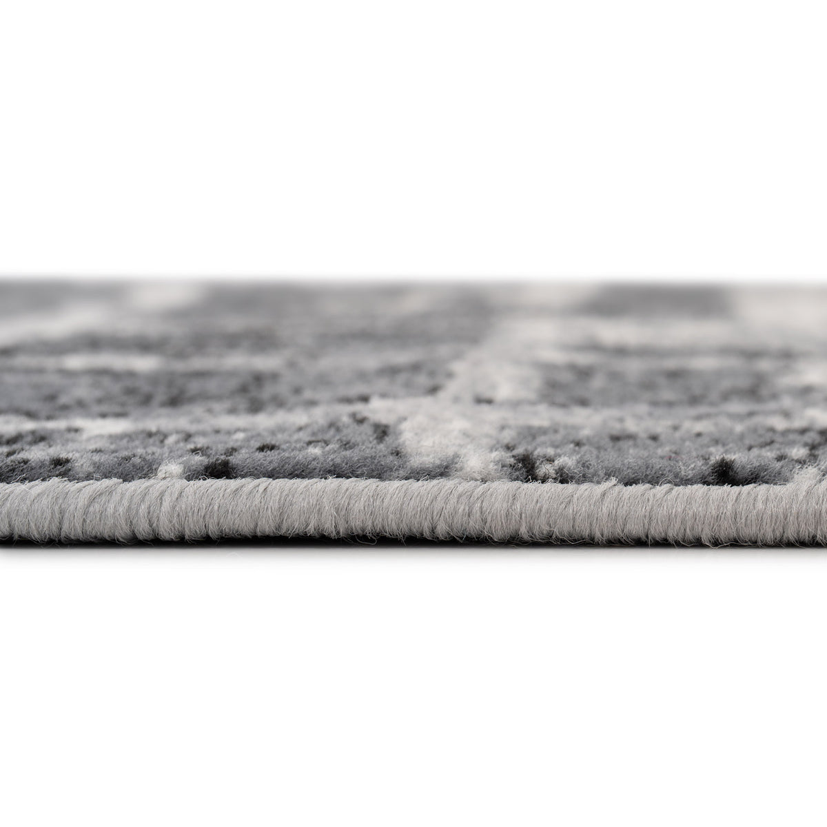 Abstract Black Grey Stair Carpet Runner - Cut to Measure