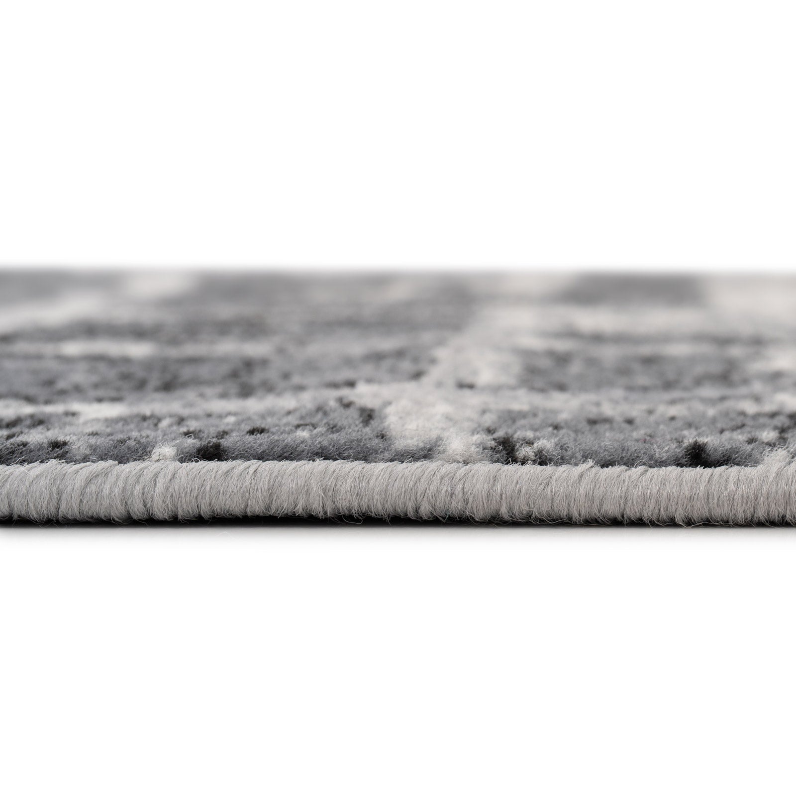 Abstract Black Grey Stair Carpet Runner - Cut to Measure