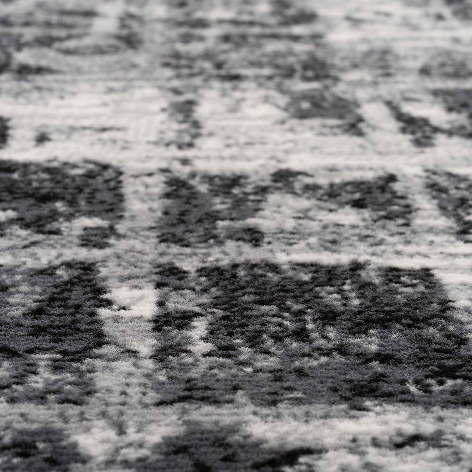 Abstract Black Grey Stair Carpet Runner - Cut to Measure