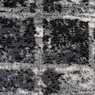 Abstract Black Grey Stair Carpet Runner - Cut to Measure
