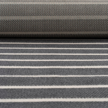 Grey Striped Stair Carpet Runner - Cut to Measure