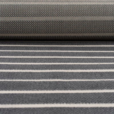 Grey Striped Stair Carpet Runner - Cut to Measure
