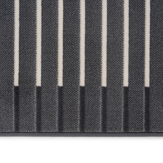 Grey Striped Stair Carpet Runner - Cut to Measure