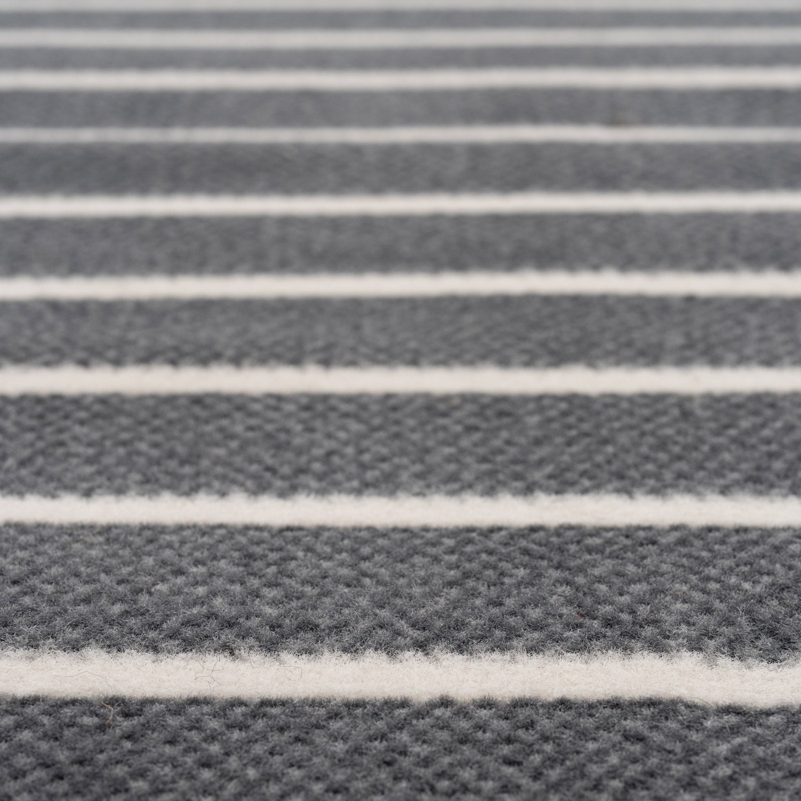 Grey Striped Stair Carpet Runner - Cut to Measure
