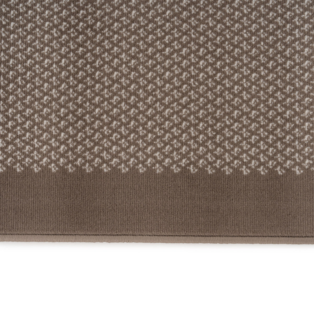 Beige Bordered Stair Carpet Runner - Cut to Measure