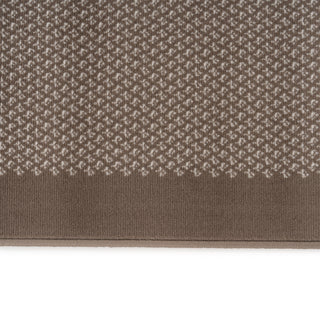 Beige Bordered Stair Carpet Runner - Cut to Measure