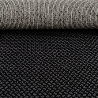 Black Bordered Stair Carpet Runner - Cut to Measure