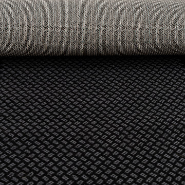 Black Bordered Stair Carpet Runner - Cut to Measure